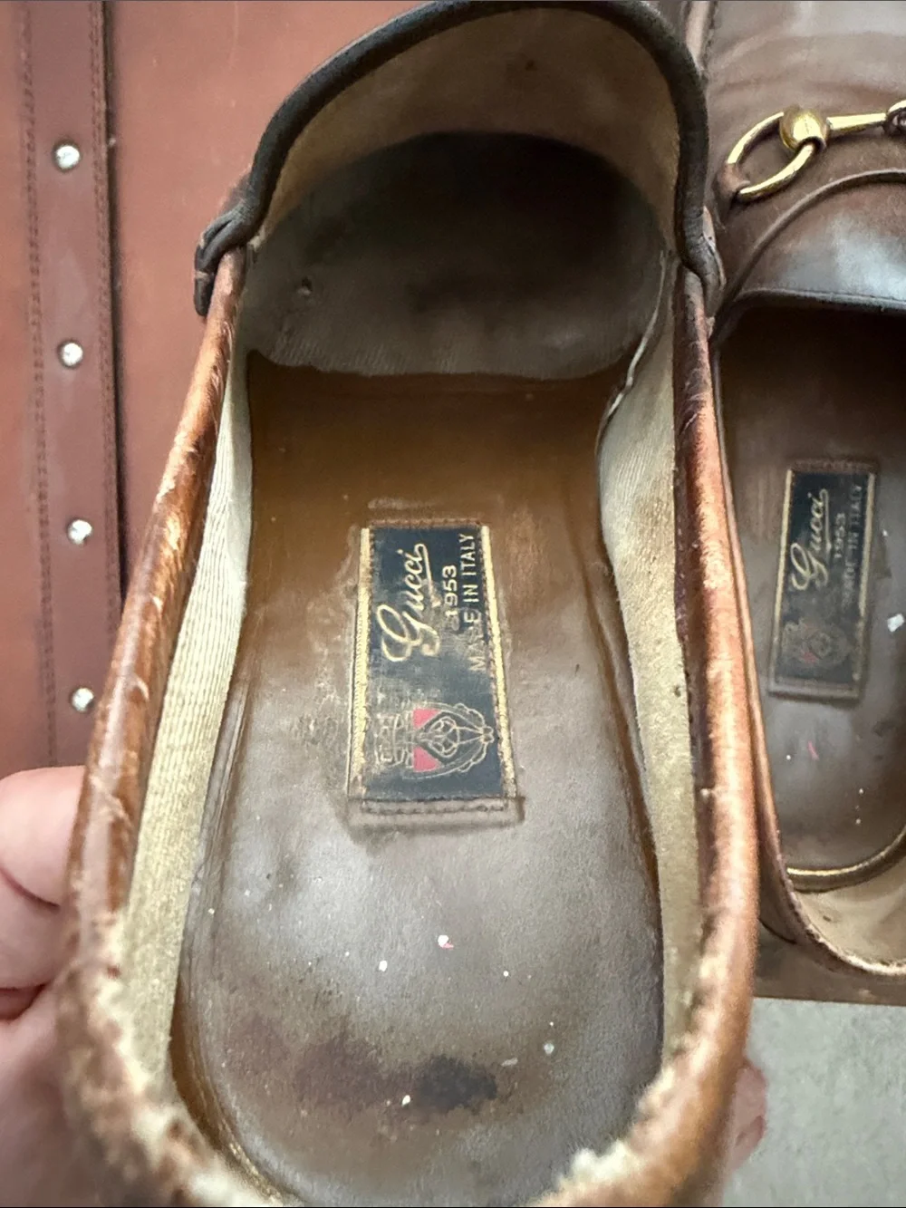 $1095 Gucci 1953 burnished loafer